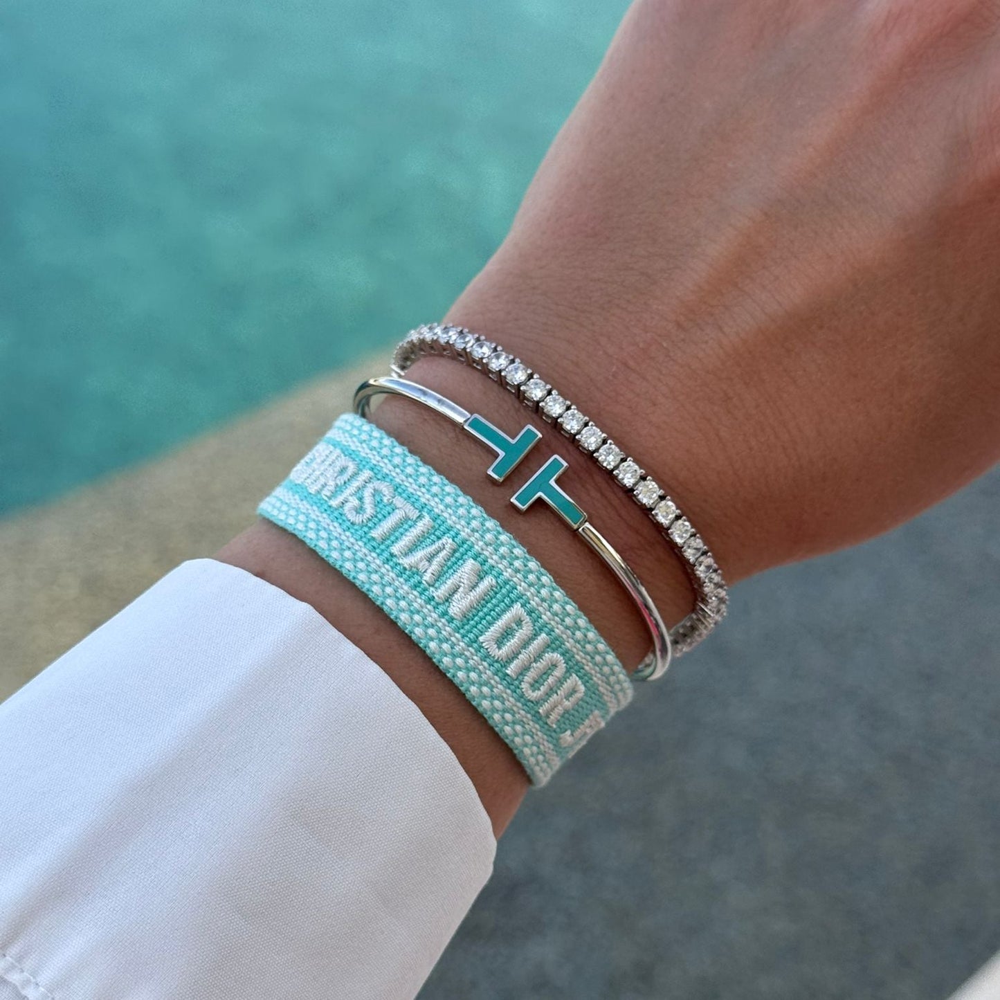Aqua Set Three Bracelets