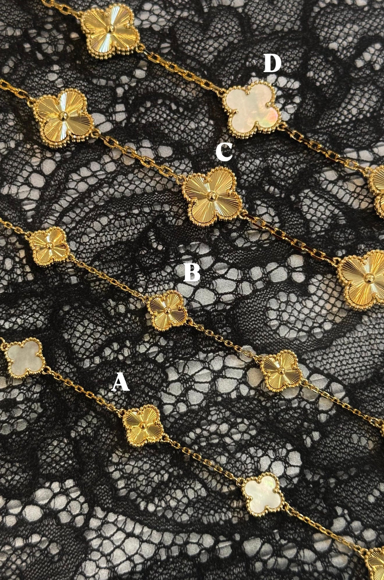 Gold Flower Bracelets