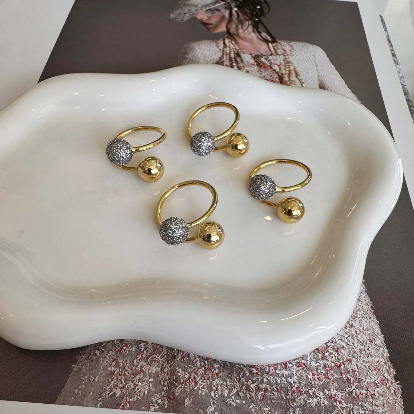 Gold And Silver Sizeable Rings