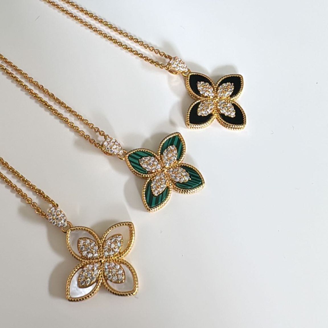 Gold Plated Flower Necklace