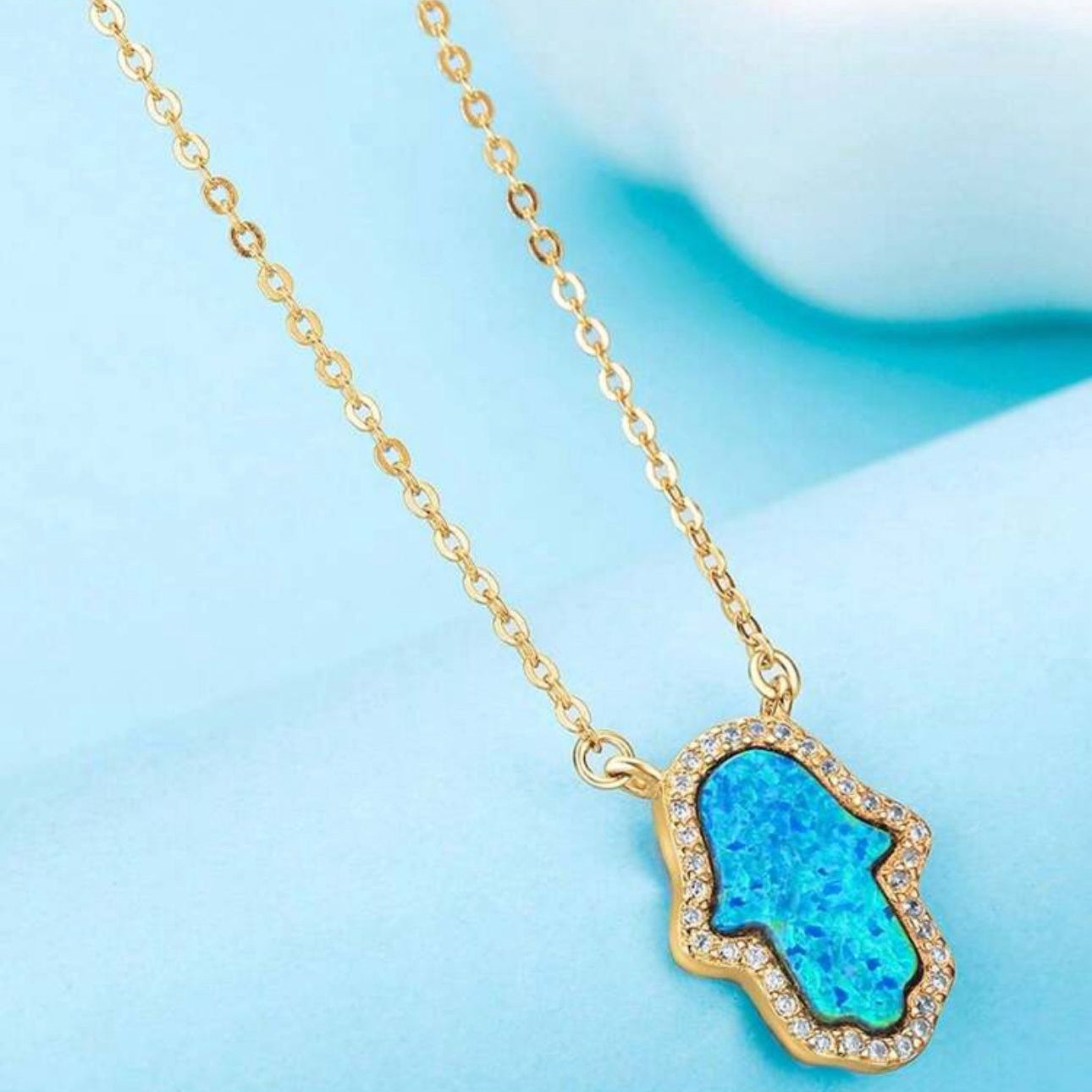 Hamsa Necklace – High Quality Gold Plated Design