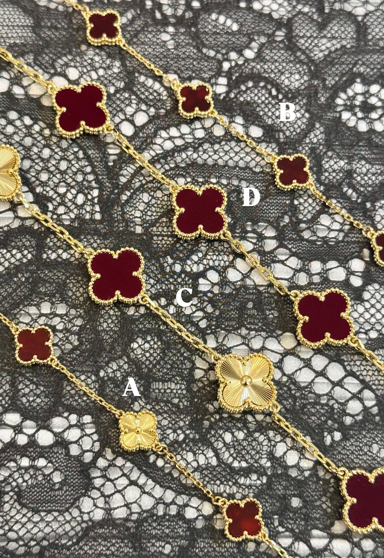 Red Flower Bracelets