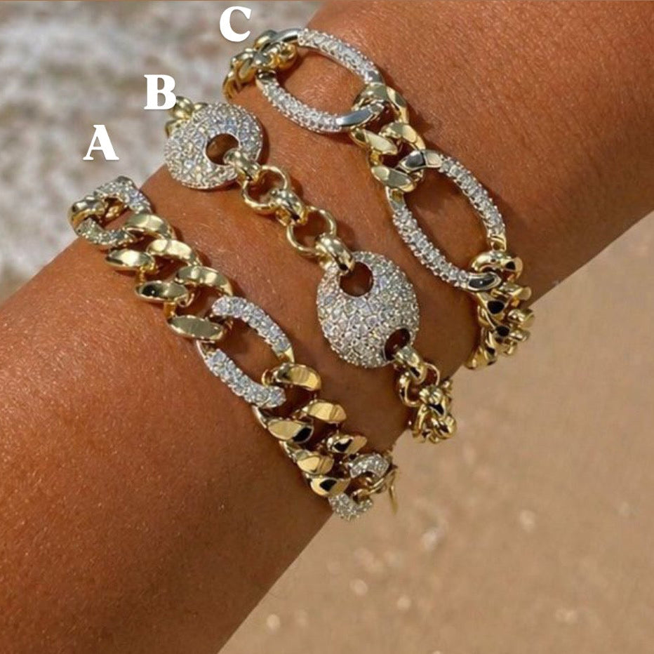 Beach Bracelets Mix Silver And Gold