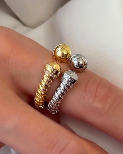 Silver Himo Ring Adjustable