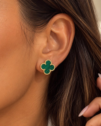 Green Clover Earrings