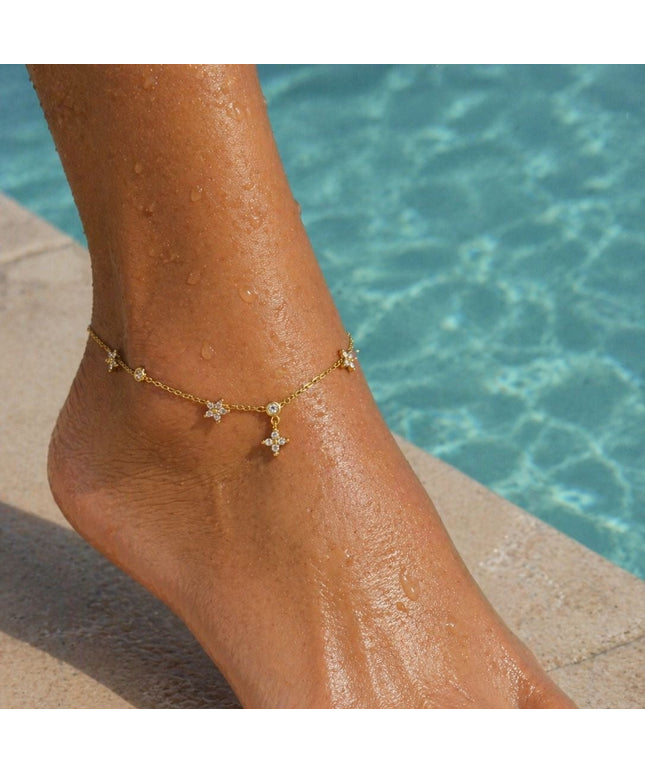 Dangling Stud Anklet