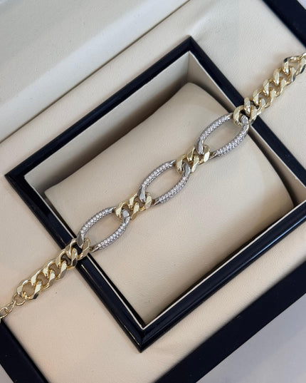 Silver & Gold Bracelet