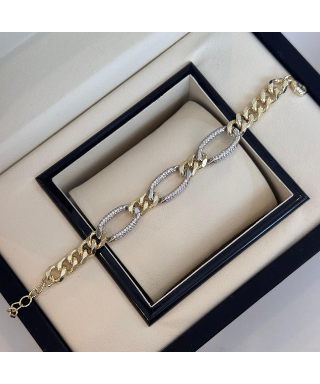 Silver & Gold Bracelet