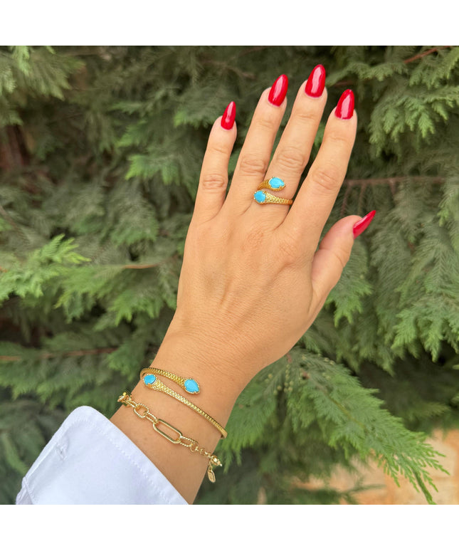 Terquaise Set Ring & Bangle