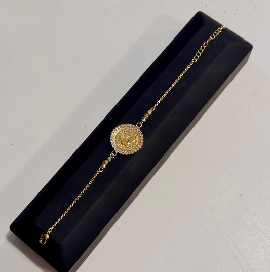 Lira With White Zircon frame