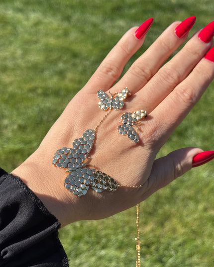 Butterfly Set ( Necklace & Earring )