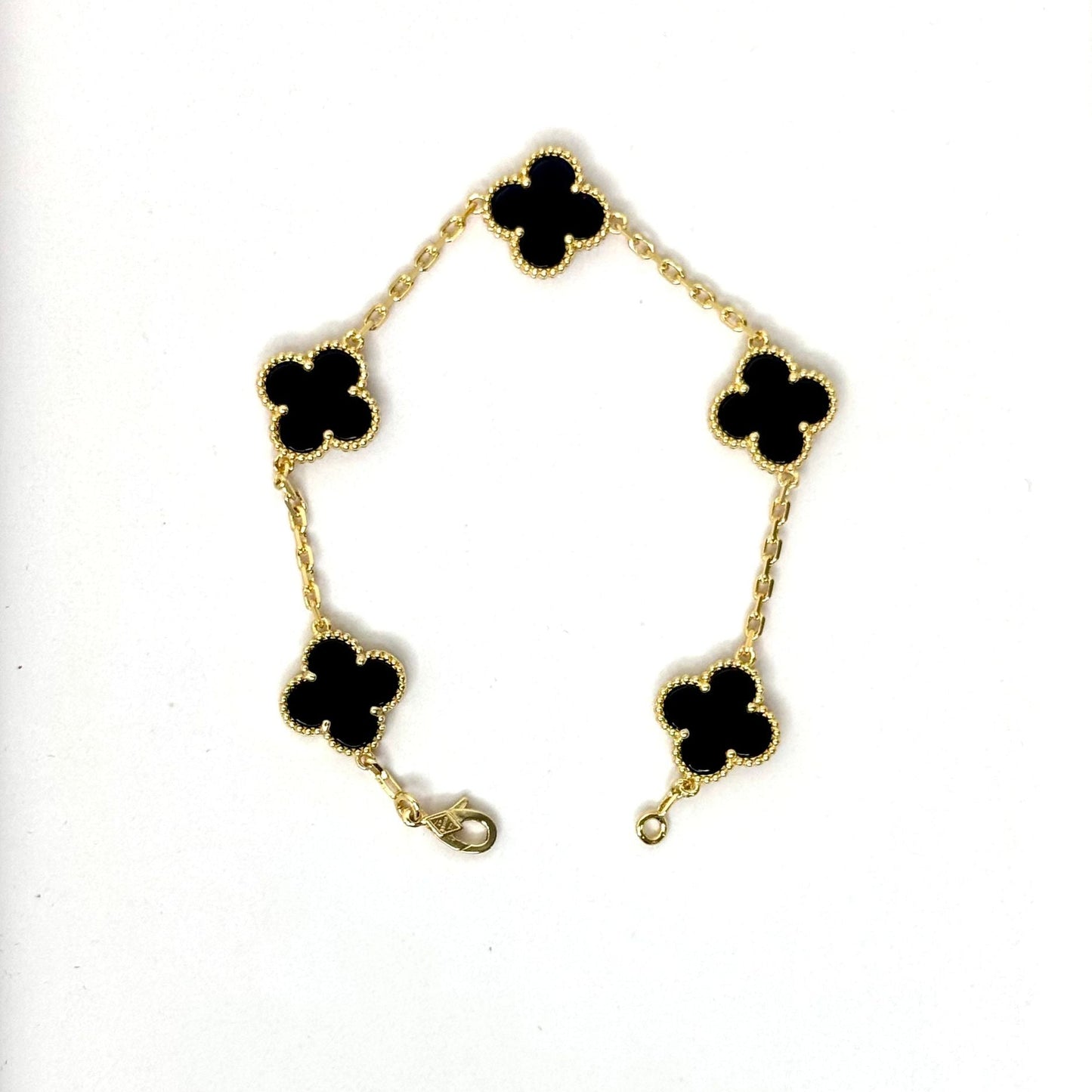 Black Regular Size Flower Bracelet 