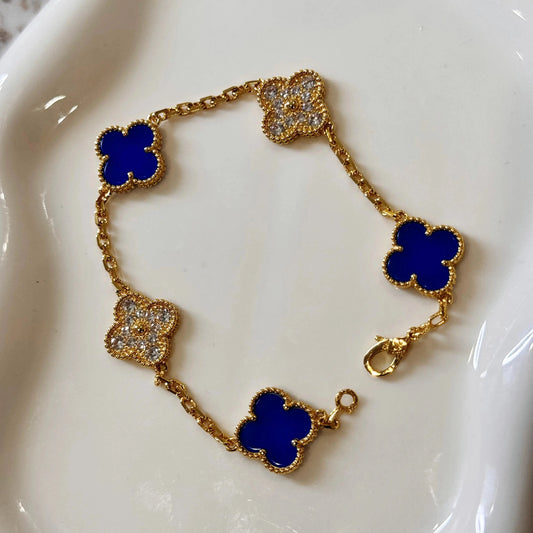 Blue and Gold Bracelet