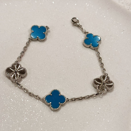 Blue and Silver Bracelet