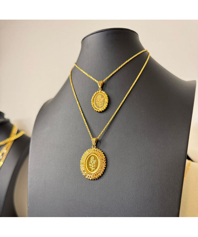 Dubai Style Onsa Necklace – Gold Plated (2 Choices)