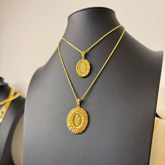 Dubai Style Onsa Necklace – Gold Plated (2 Choices)