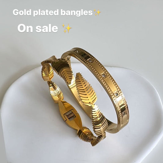 Gold Plated Ladies Bangle