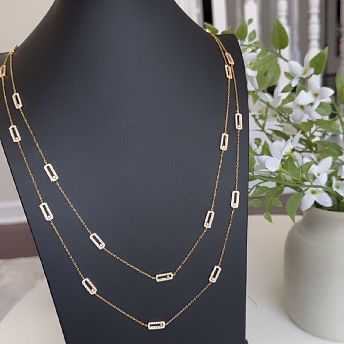 Gold Plated Long Necklace