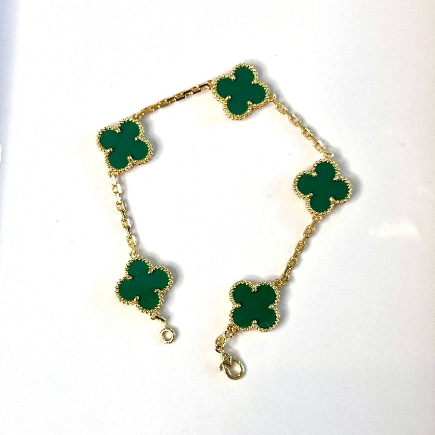Green Flower Bracelet Regular Size 