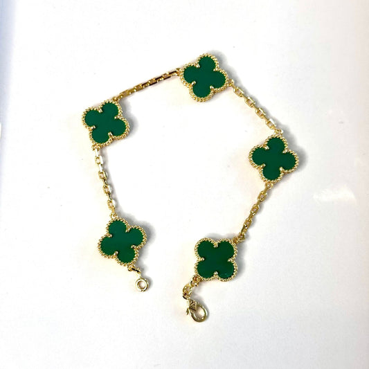Green Flower Bracelet Regular Size 