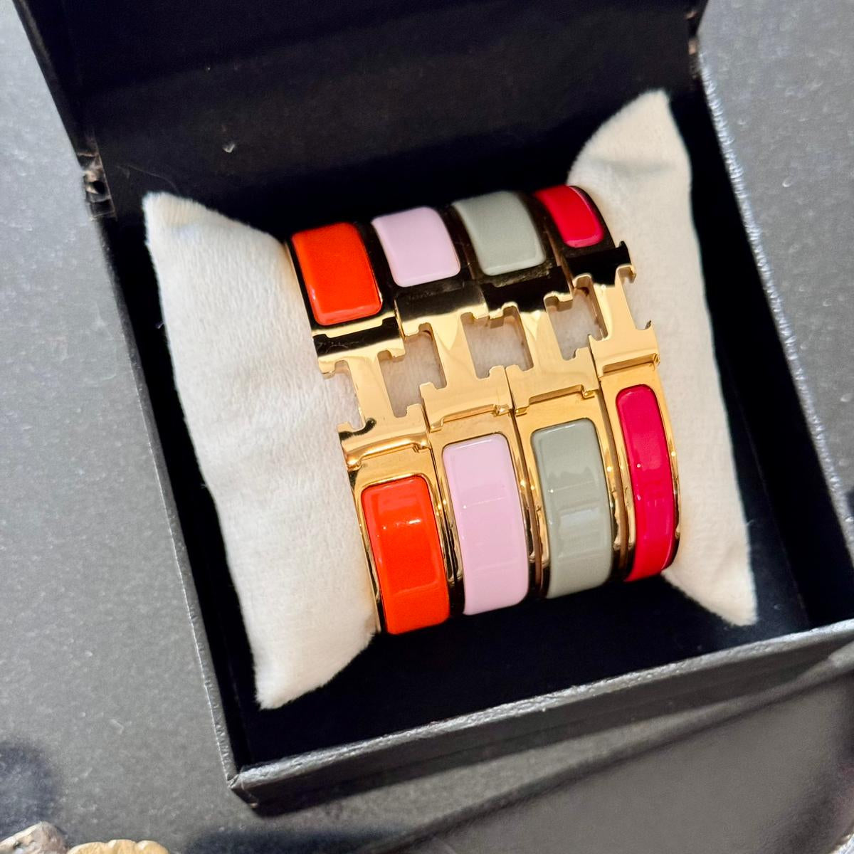 Hana Gold Plated Bangle – 4 Colors | Elegant Design On Sale
