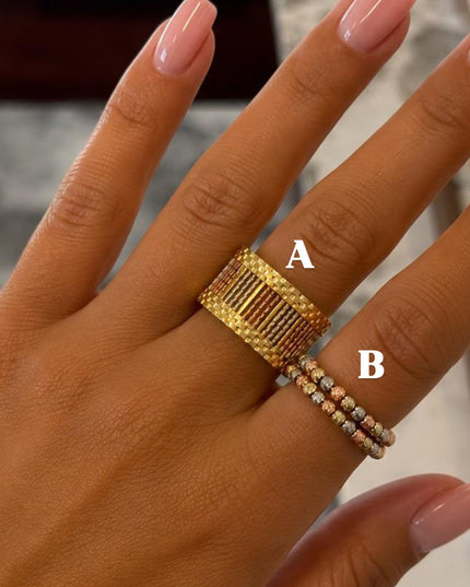 Tricolor Rings