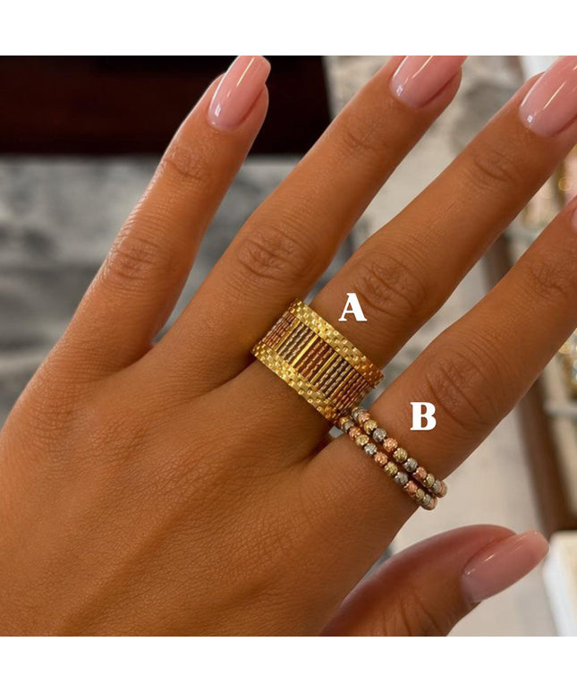 Tricolor Rings