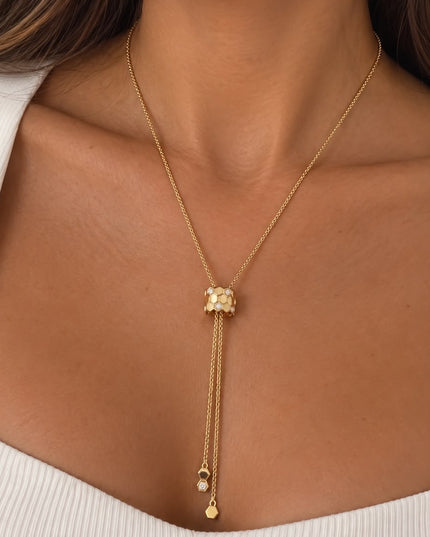 Honeycomb Sliding Necklace