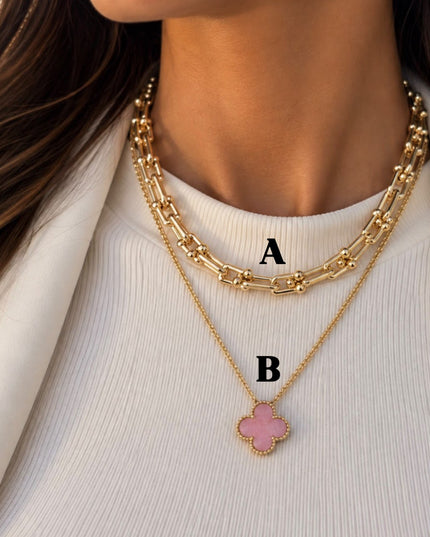 Flower & Chain Necklaces
