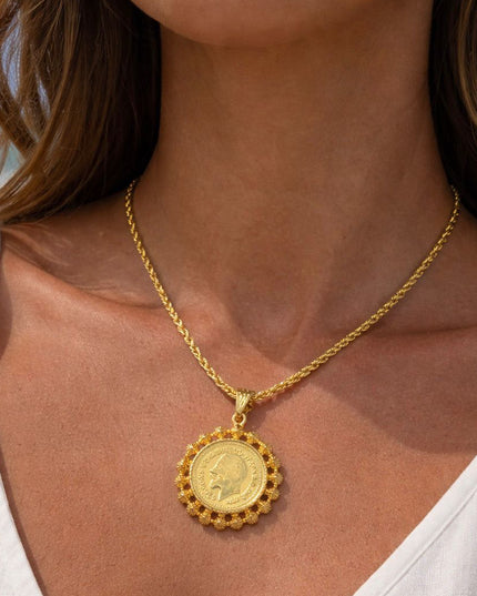21kt Gold Lira Necklace