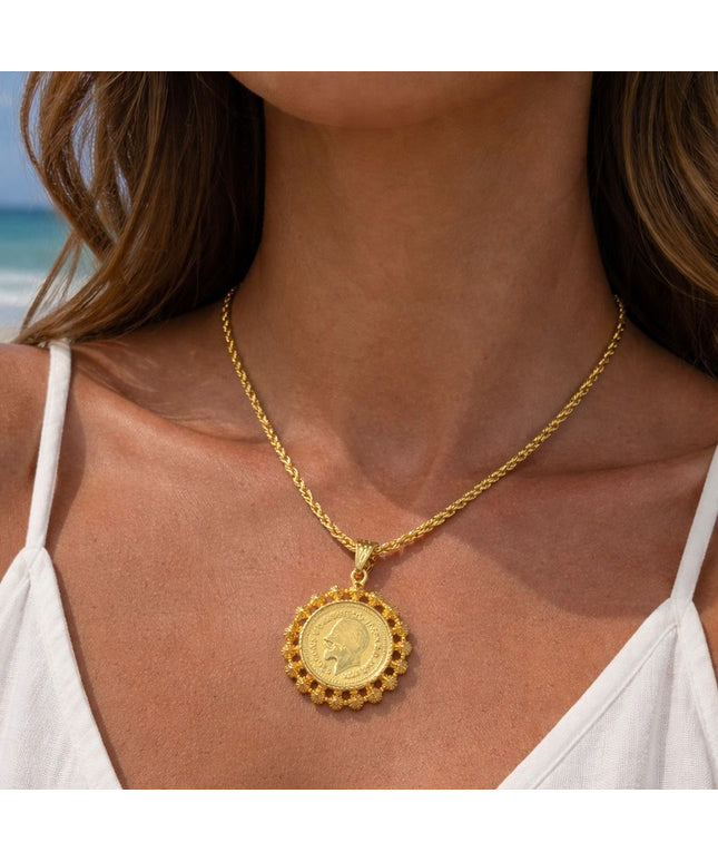 21kt Gold Lira Necklace