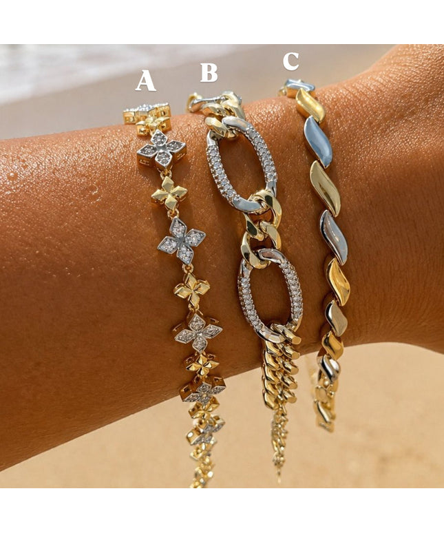 Silver & Gold Bracelets