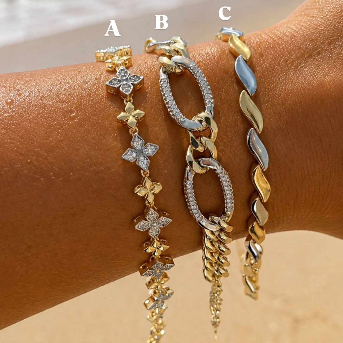 Silver & Gold Bracelets