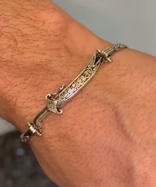 Zulfiqar Chain Sterling Silver Bracelet
