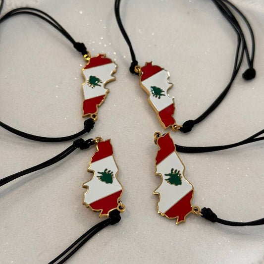 Lebanese Flag Bracelets