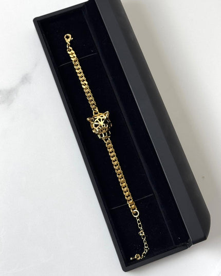Leopard Bracelet – Bold Gold Plated Design