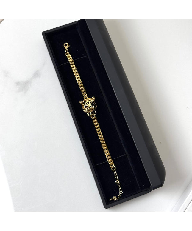 Leopard Bracelet – Bold Gold Plated Design