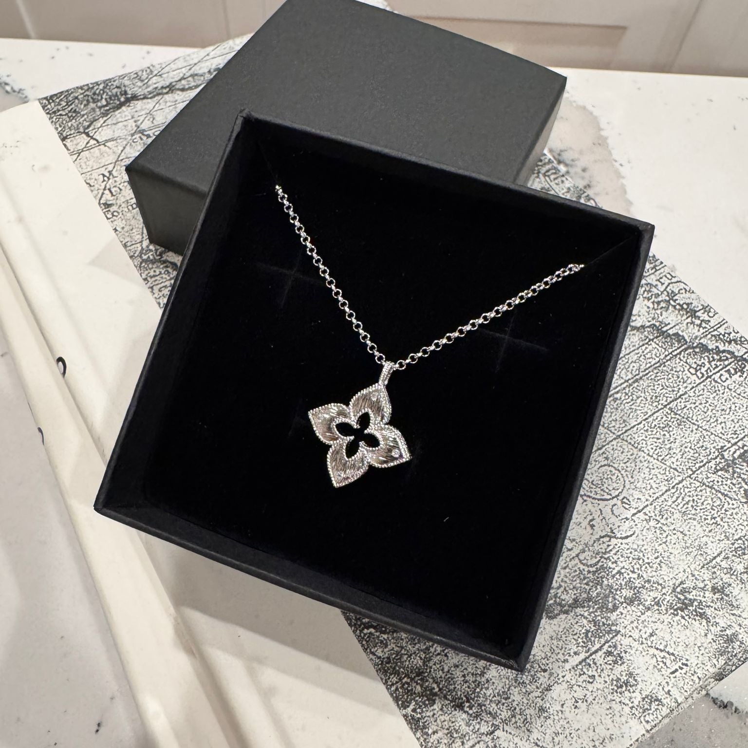 Mariam Necklace Silver Tone