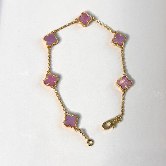 Mini Pink Flower Bracelet