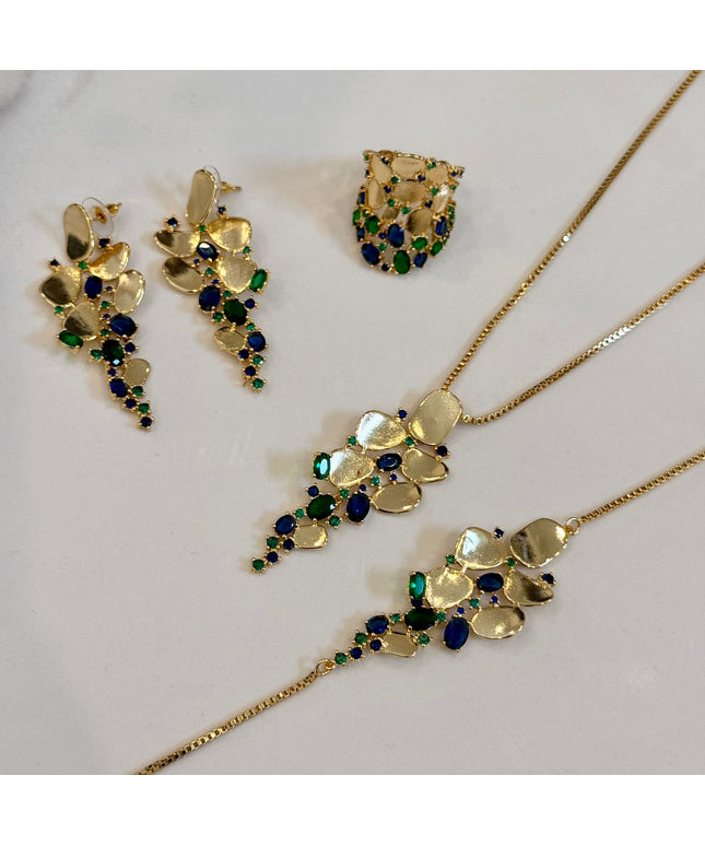 Mona Gold Plated Jewelry Set – Elegant & Fine Quality Design