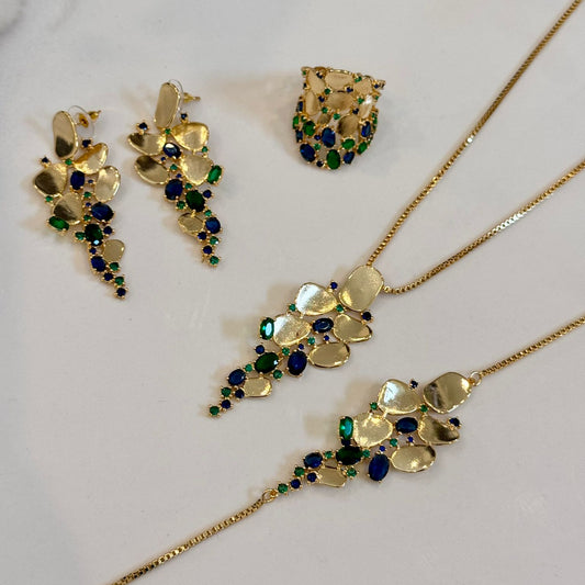 Mona Gold Plated Jewelry Set – Elegant & Fine Quality Design