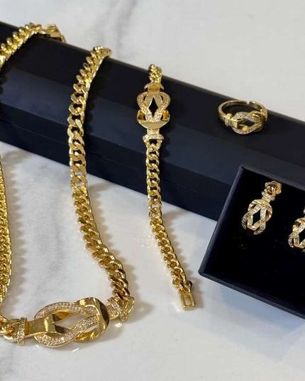 Sara Jewelry Set – Gold Plated Elegant Design