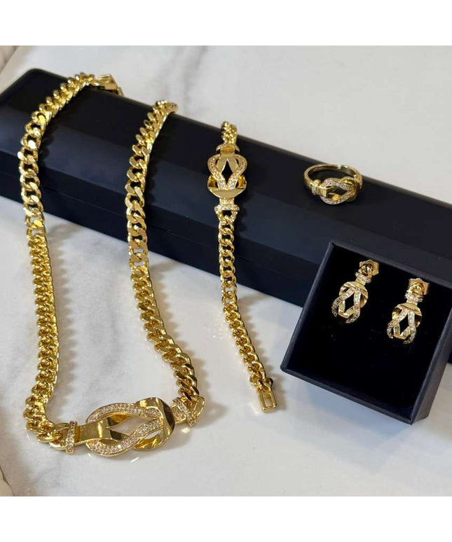 Sara Jewelry Set – Gold Plated Elegant Design