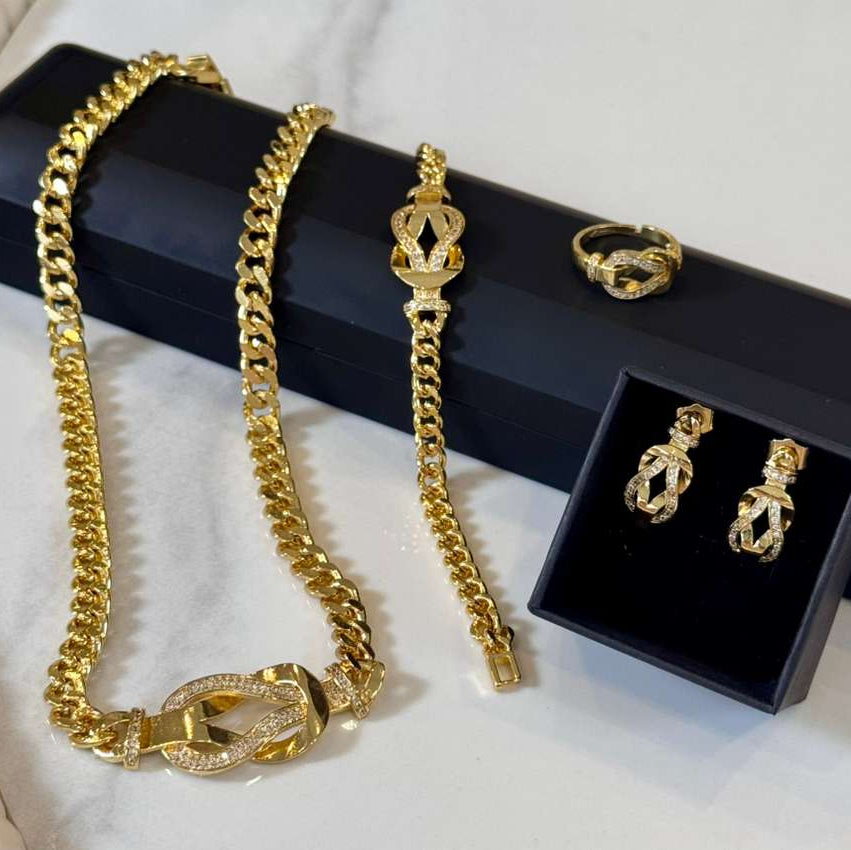Sara Jewelry Set – Gold Plated Elegant Design