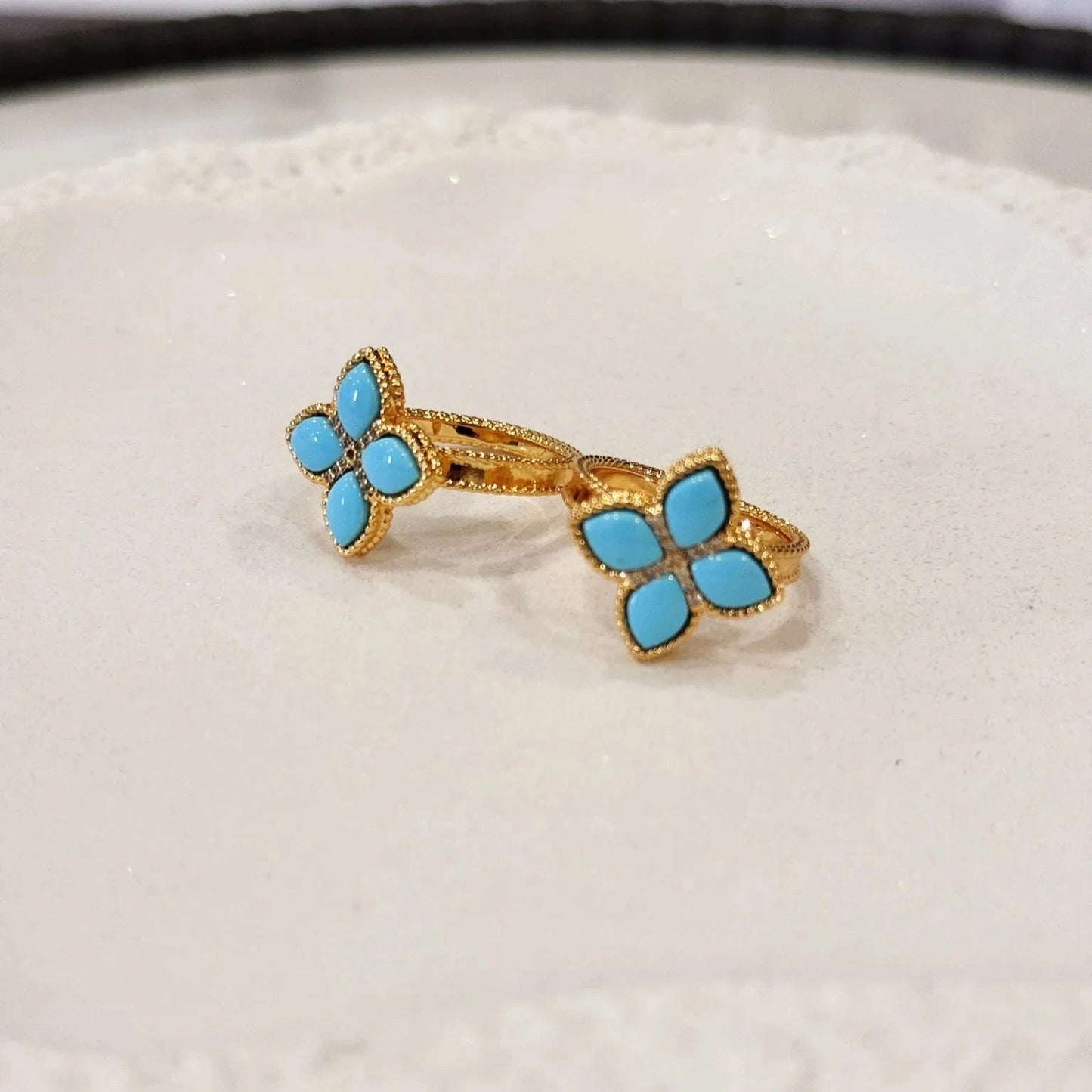 Turquoise Flower Ring